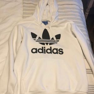 White adidas hoodie